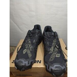 Salomon Speedcross 6 Women 7.5 Black Phantom Trail Running Shoes Quicklace NIB